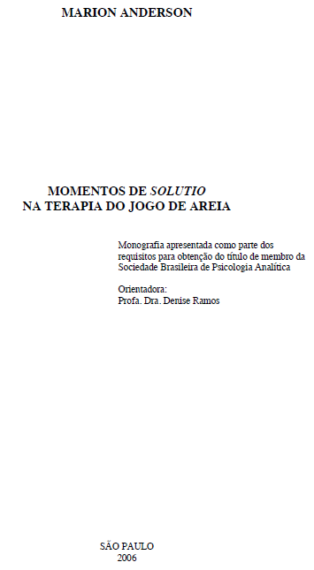 FÓRUM DE MONOGRAFIAS - EDIÇÃO ESPECIAL - Sociedade Brasileira de Psicologia  Analítica - SBPA